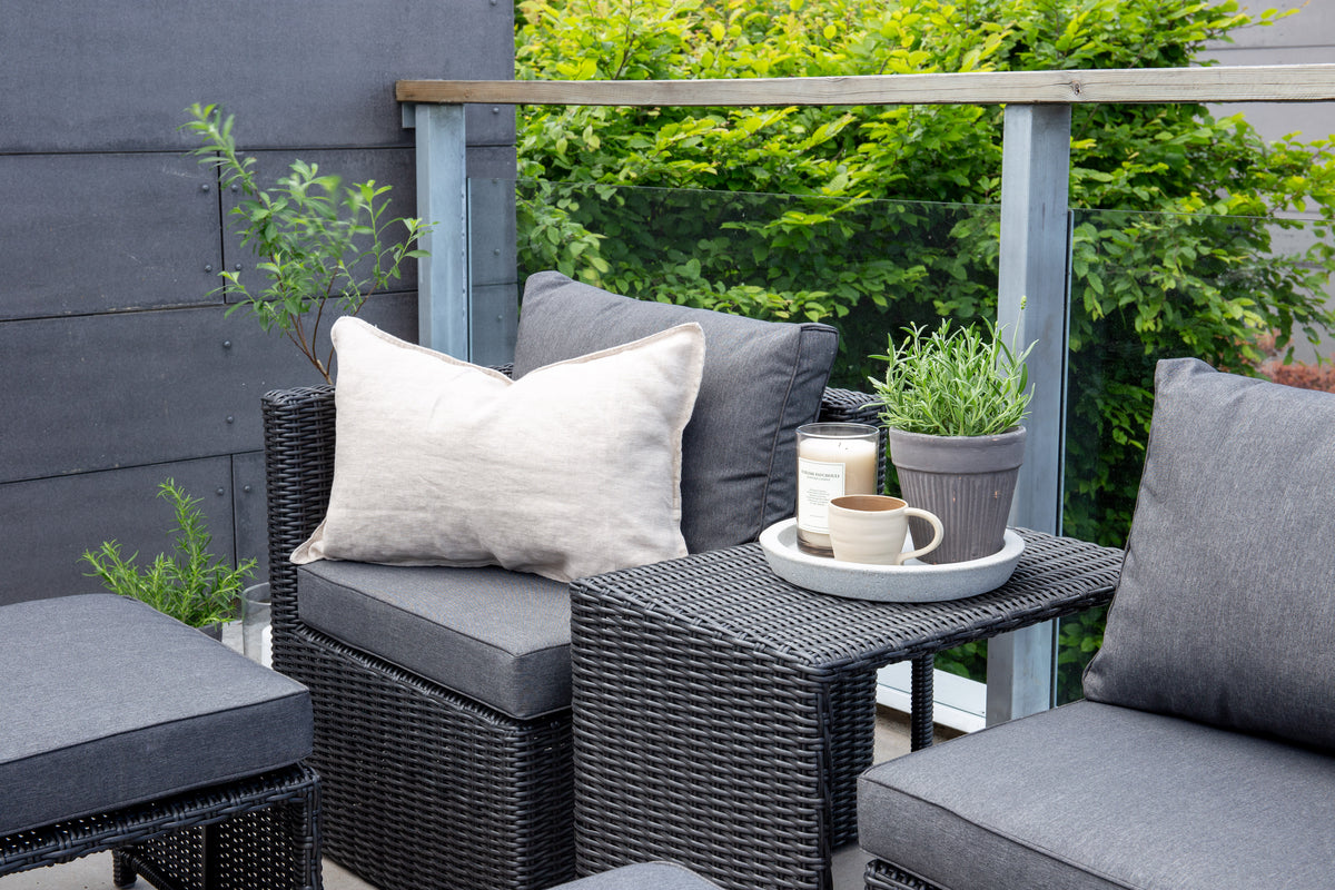 Lounge-Set Diko Schwarz in Farbe von kommodly