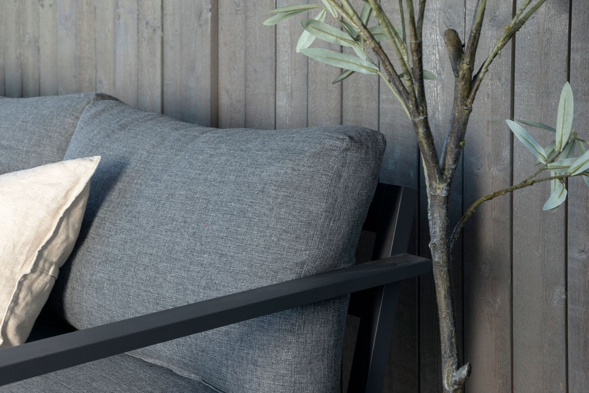 Ecksofa-Set Lino Aluminium Weiß in Farbe von kommodly