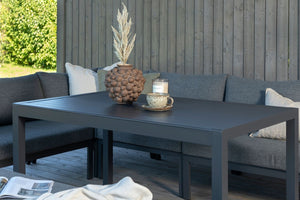 Ecksofa-Set Lino Aluminium Weiß in Farbe von kommodly