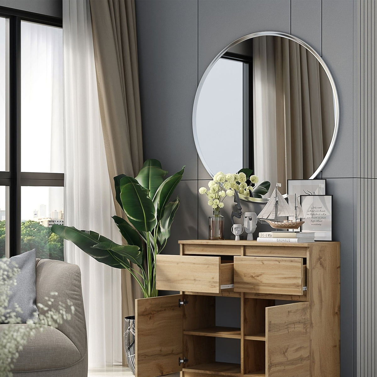 Noah Sideboard 80 cm / 2 Schubladen in Farbe von kommodly