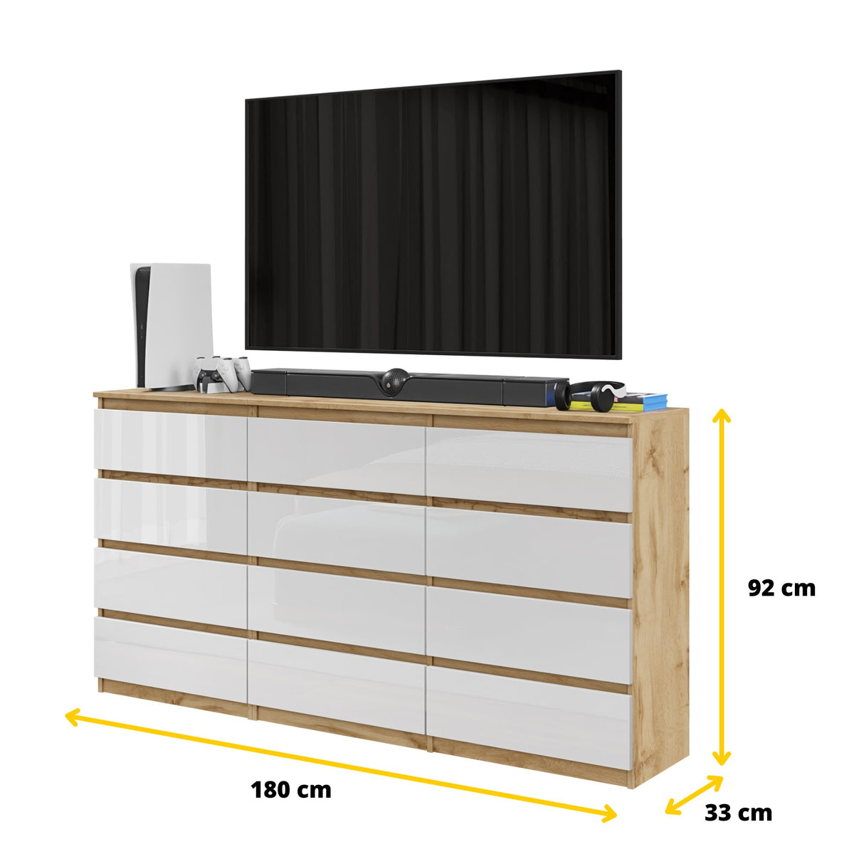 Gabriel Kommoden-Set 180 cm, 2-teilig in Farbe von kommodly