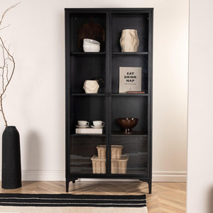 Vitrine Piri in Farbe Schwarz von Kommodly