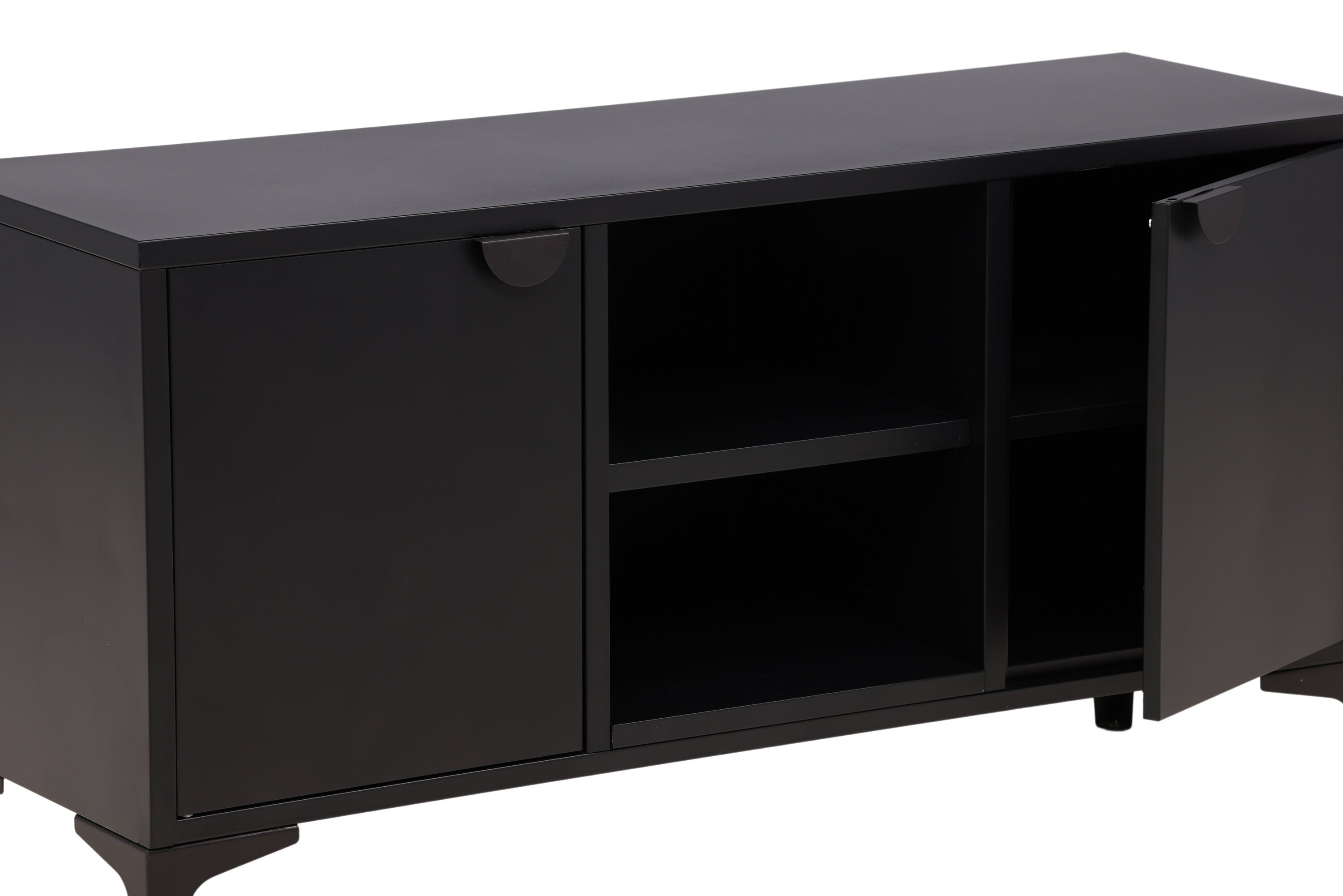 TV-Lowboard Taro Schwarz in Farbe von kommodly