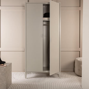 Kleiderschrank Pire in Farbe Beige von Kommodly