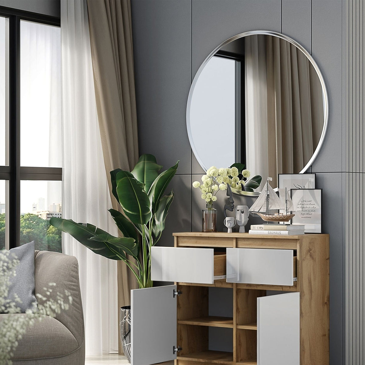 Noah Sideboard 80 cm / 2 Schubladen in Farbe von kommodly