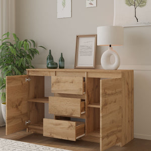Mikel Sideboard 120 cm / 3 Schubladen in Farbe von kommodly