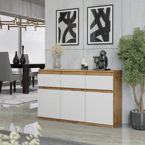 Noah Sideboard 120 cm / 3 Schubladen in Farbe von kommodly