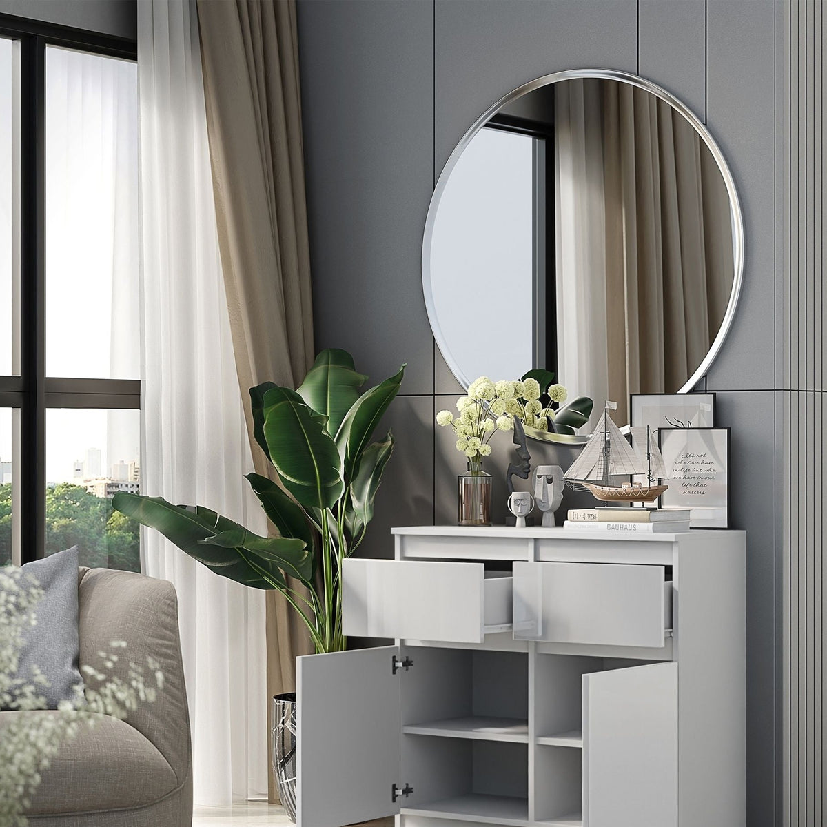 Noah Sideboard 80 cm / 2 Schubladen in Farbe von kommodly