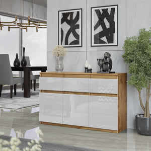 Noah Sideboard 120 cm / 3 Schubladen in Farbe von kommodly