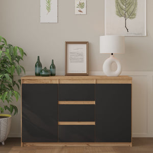 Mikel Sideboard 120 cm / 3 Schubladen in Farbe von kommodly