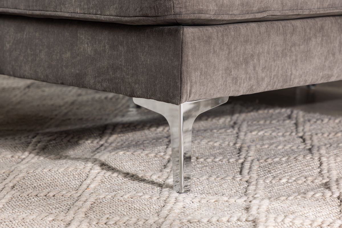 Ecksofa-Set Zeto Dunkelgrau in Farbe von kommodly