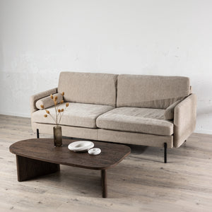 3-Sitzer-Sofa Velo in Farbe Beige von kommodly