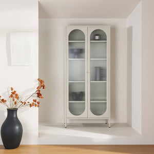 Vitrine Limo in Farbe Beige von Kommodly
