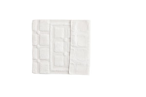Badezimmerteppich Nila Weiß in Farbe von kommodly