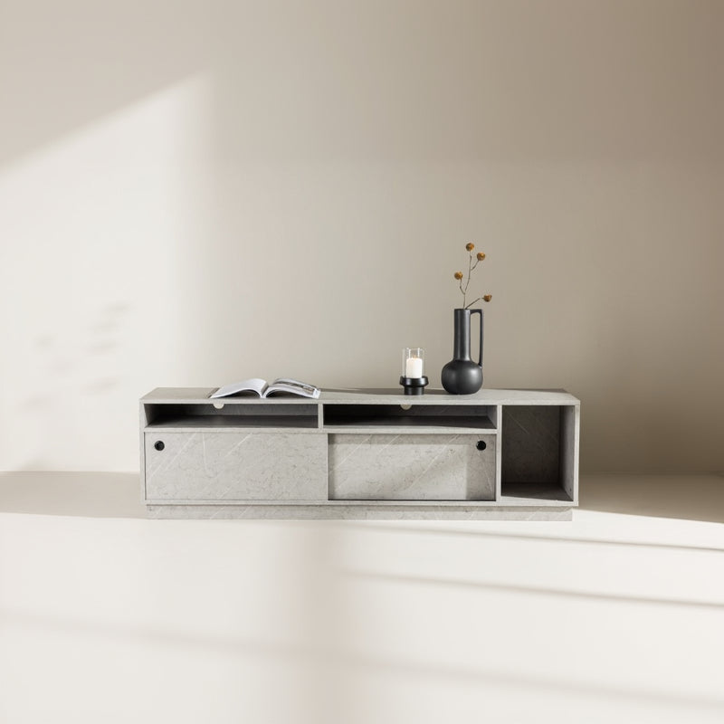TV-Lowboard Kasi in Farbe Grau von kommodly