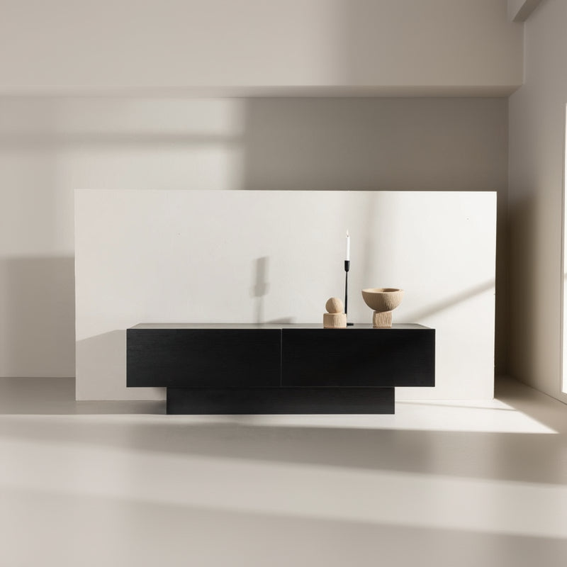 TV-Lowboard Keno in Farbe Schwarz von kommodly