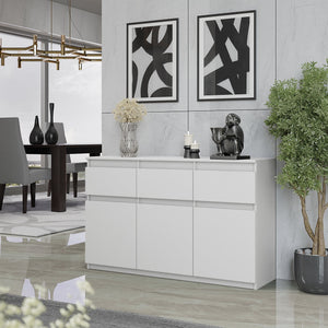 Noah Sideboard 120 cm / 3 Schubladen in Farbe von kommodly