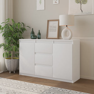 Mikel Sideboard 120 cm / 3 Schubladen in Farbe von kommodly