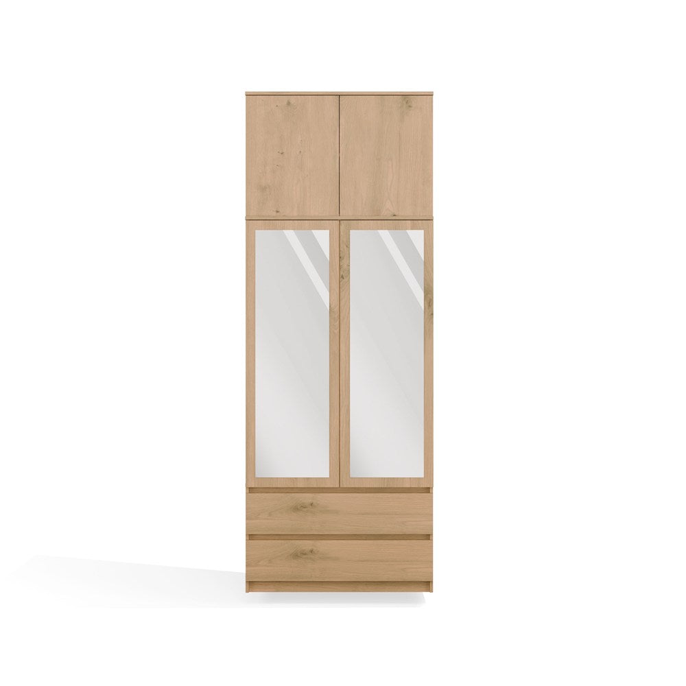 Kleiderschrank Lara in Farbe Eiche von kommodly