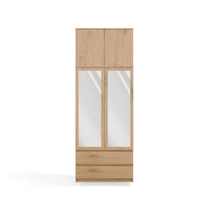 Kleiderschrank Lara in Farbe Eiche von kommodly