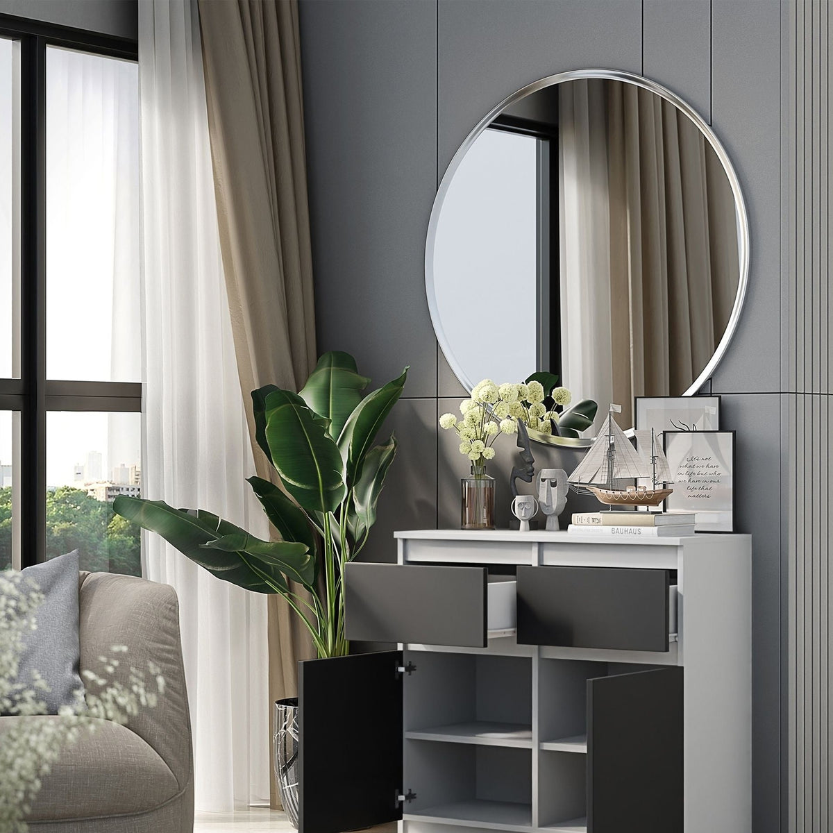 Noah Sideboard 80 cm / 2 Schubladen in Farbe von kommodly
