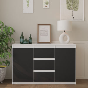 Mikel Sideboard 120 cm / 3 Schubladen in Farbe von kommodly