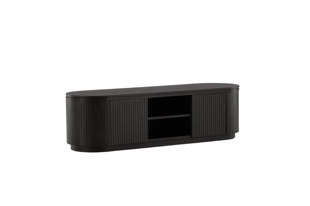TV-Lowboard Kibo Schwarz in Farbe von kommodly