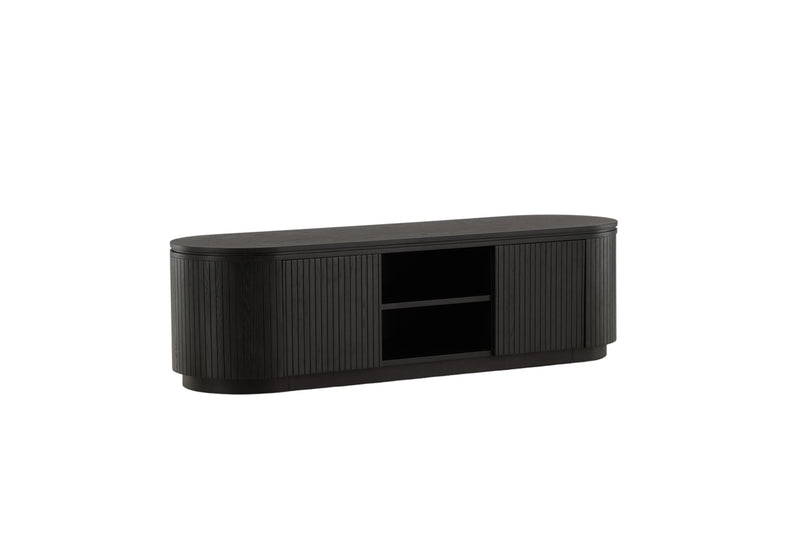 TV-Lowboard Kibo Schwarz in Farbe von kommodly