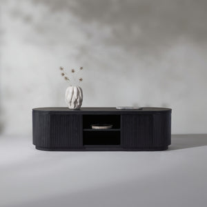 TV-Lowboard Kibo Schwarz in Farbe von kommodly