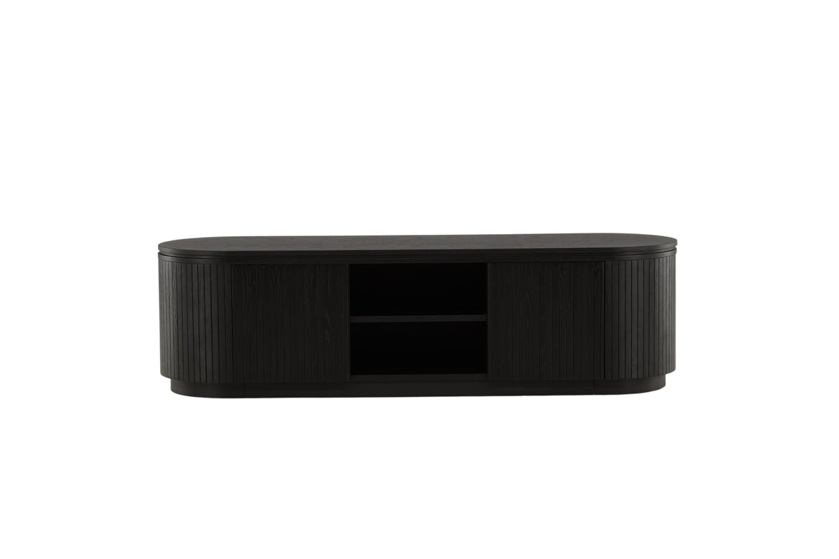 TV-Lowboard Kibo Schwarz in Farbe von kommodly