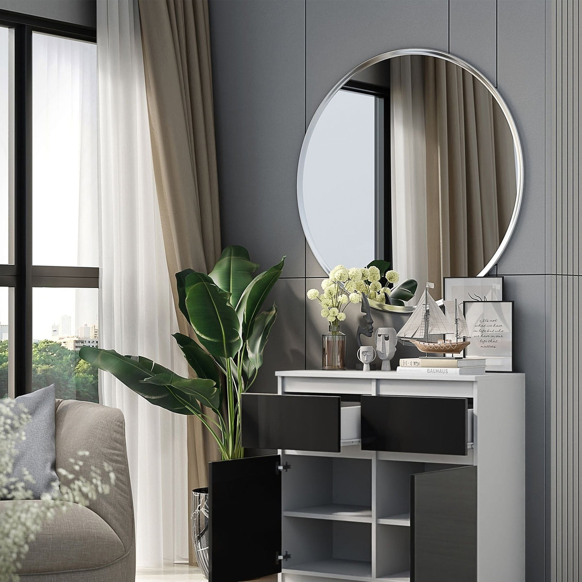 Noah Sideboard 80 cm / 2 Schubladen in Farbe von kommodly