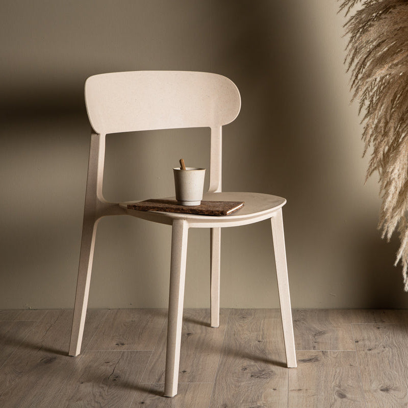 Esszimmerstuhl Vila 2er Set Beige in Farbe von kommodly