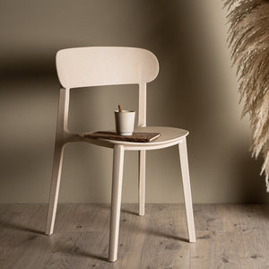 Esszimmerstuhl Vila 2er Set Beige in Farbe von kommodly
