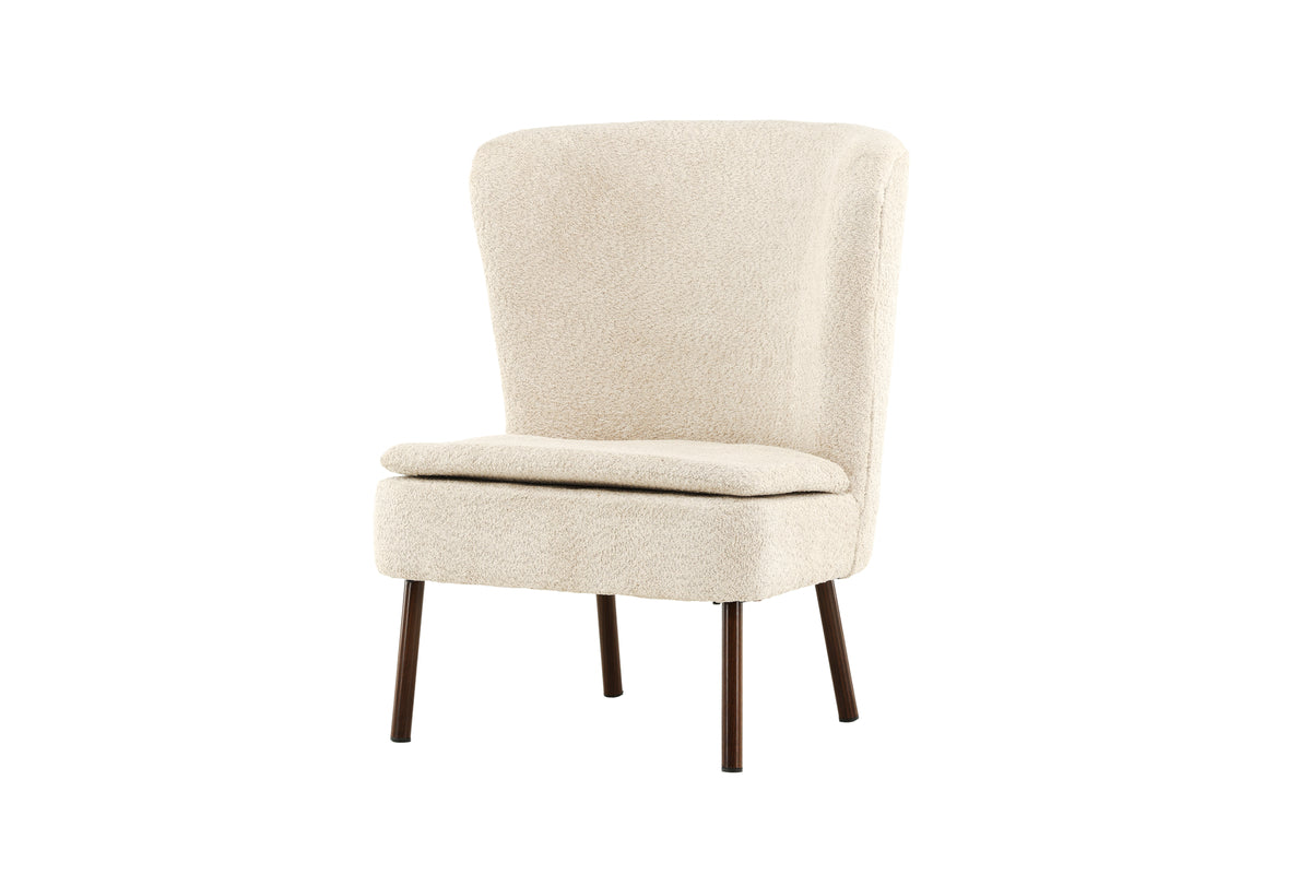Sessel Fivo Beige Bouclé in Farbe von kommodly