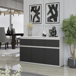 Noah Sideboard 120 cm / 3 Schubladen in Farbe von kommodly