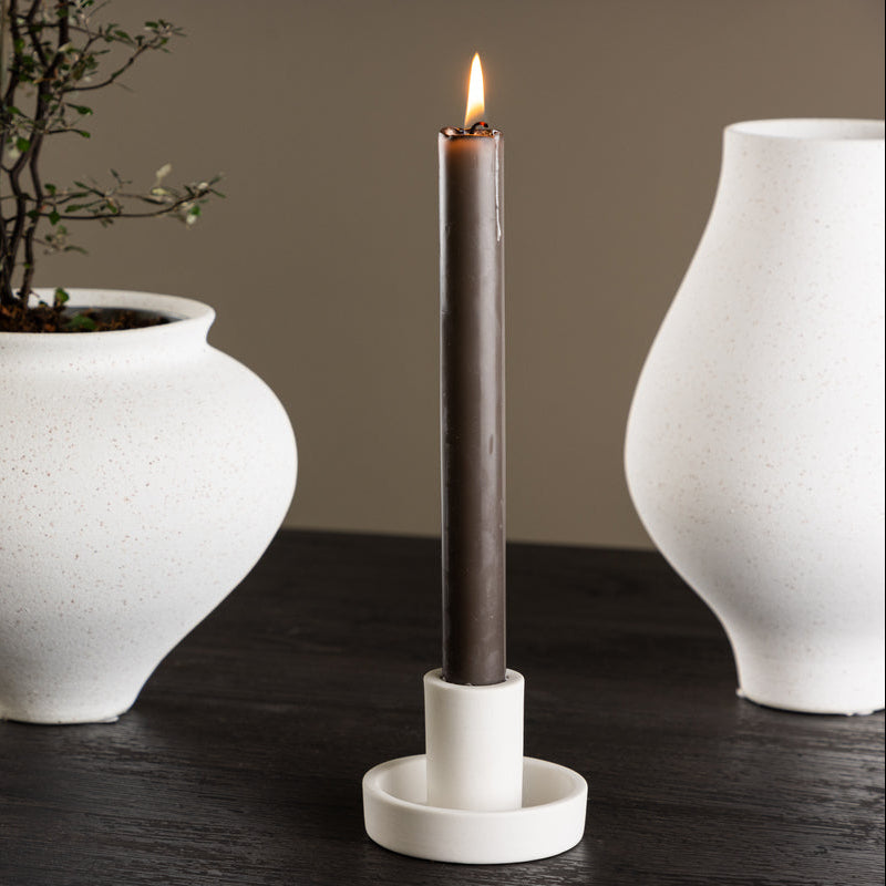 Kerzenständer Nida in Farbe Weiß von kommodly