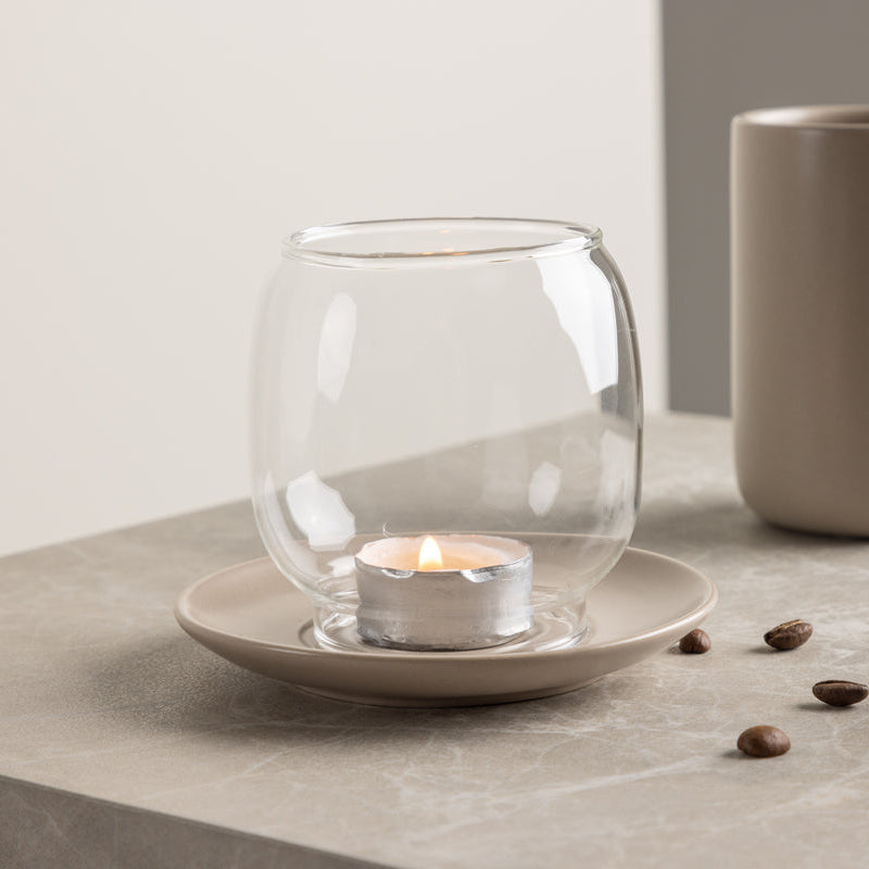Kerzenhalter Veda in Farbe Beige von kommodly