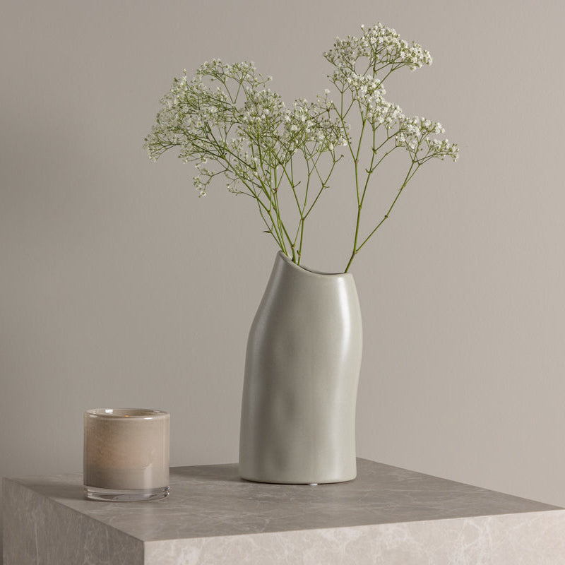 Vase Kayo in Farbe Hellgrau von kommodly