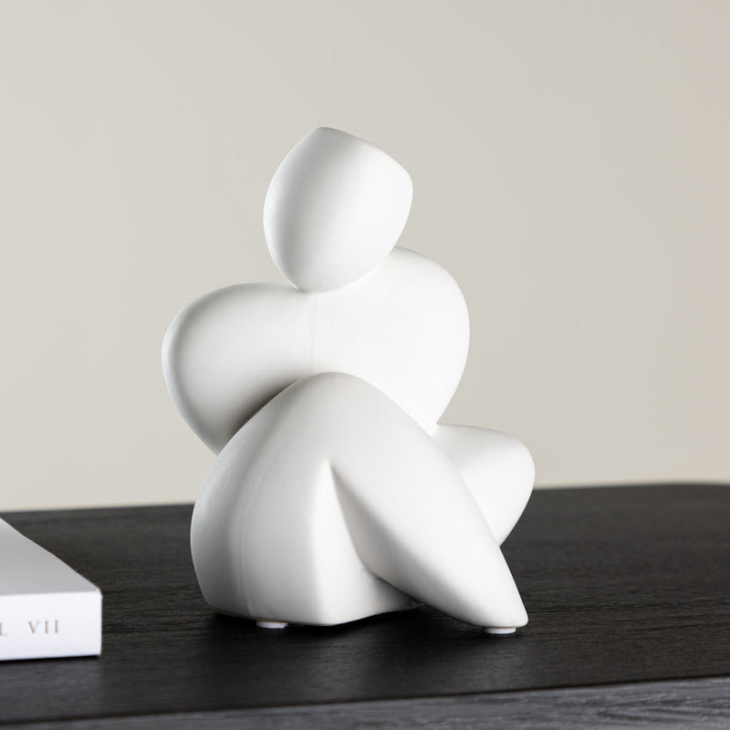 Dekorative Figur Lumi in Farbe Weiß von kommodly