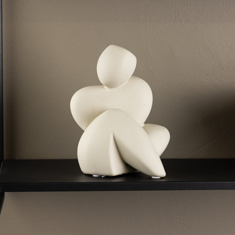 Dekorative Figur Lumi in Farbe Hellgrau von kommodly