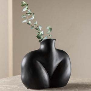 Vase Ona in Farbe Schwarz von kommodly