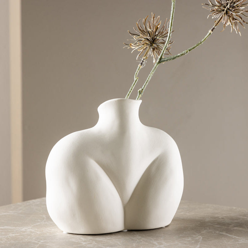 Vase Ona in Farbe Cremeweiß von kommodly