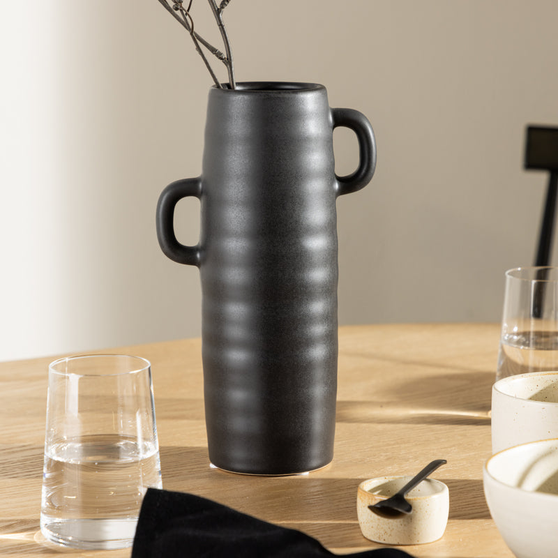 Vase Gala in Farbe Schwarz von kommodly
