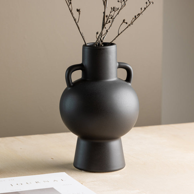 Vase Nico in Farbe Schwarz von kommodly