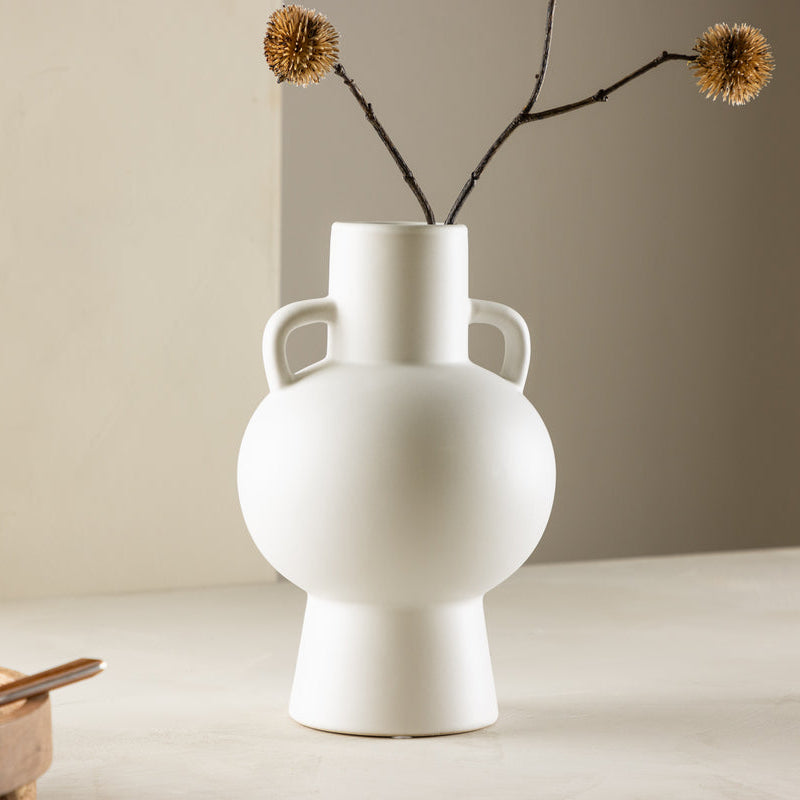 Vase Nico in Farbe Weiß von kommodly