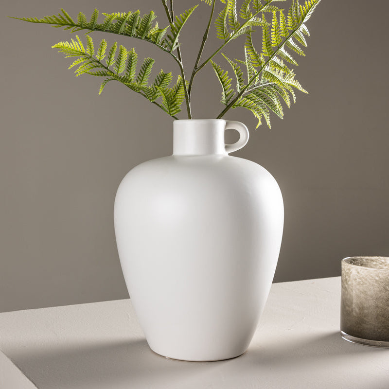 Vase Tora in Farbe Cremeweiß von kommodly