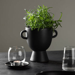 Blumenvase Ruta in Farbe Schwarz von kommodly