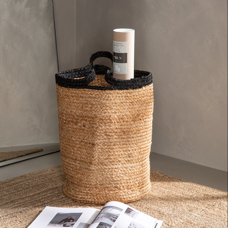 Korb Livo Jute in Farbe Natur (54cm) von kommodly