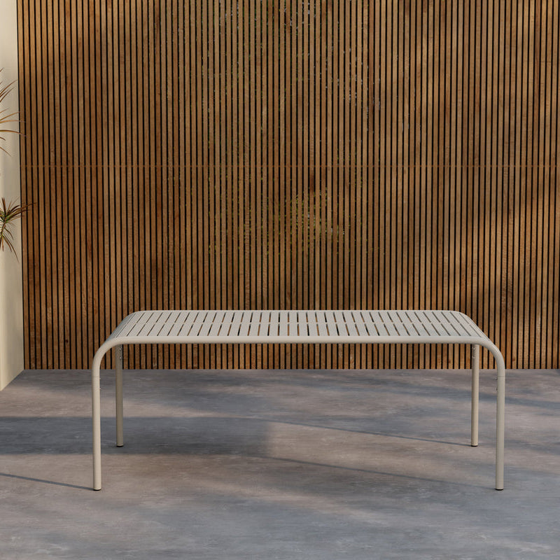 Gartentisch Kelo Aluminium in Farbe Beige von kommodly