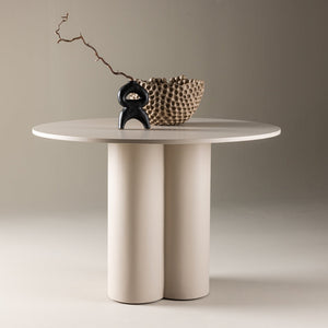 Runder Esstisch-0102 Nova in Farbe Beige von kommodly
